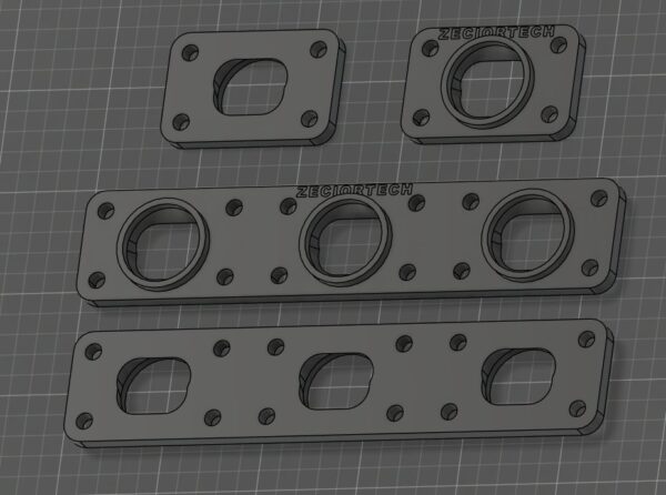 M54B30 Flansza Glowicy ideal flow - projekt do samodzielnego wykonania cnc, laser, woda